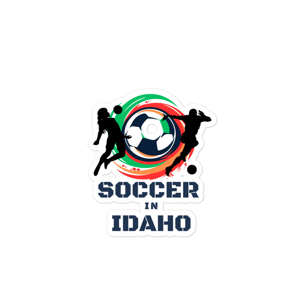 Soccer In Idaho Bubble-free stickers