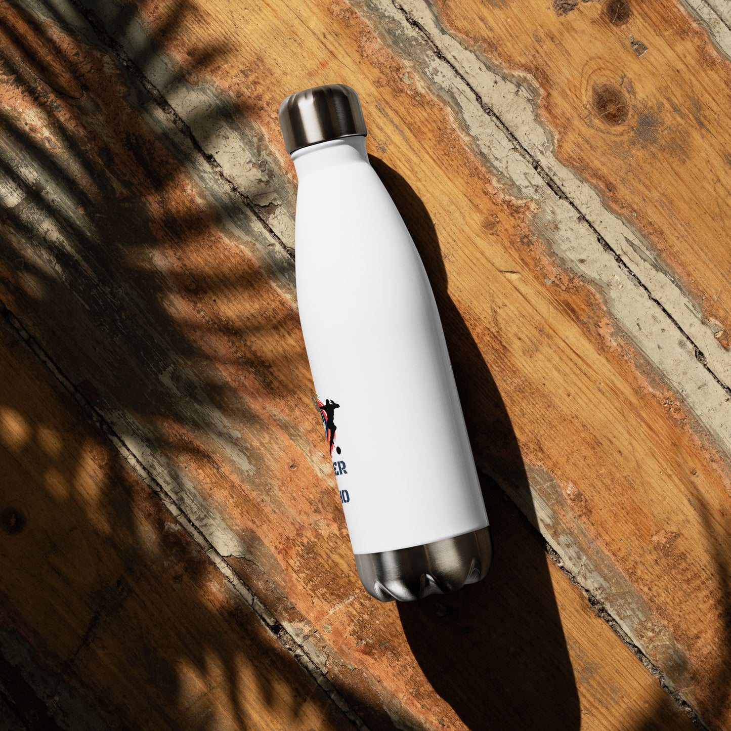 Soccer In Idaho Stainless steel water bottle