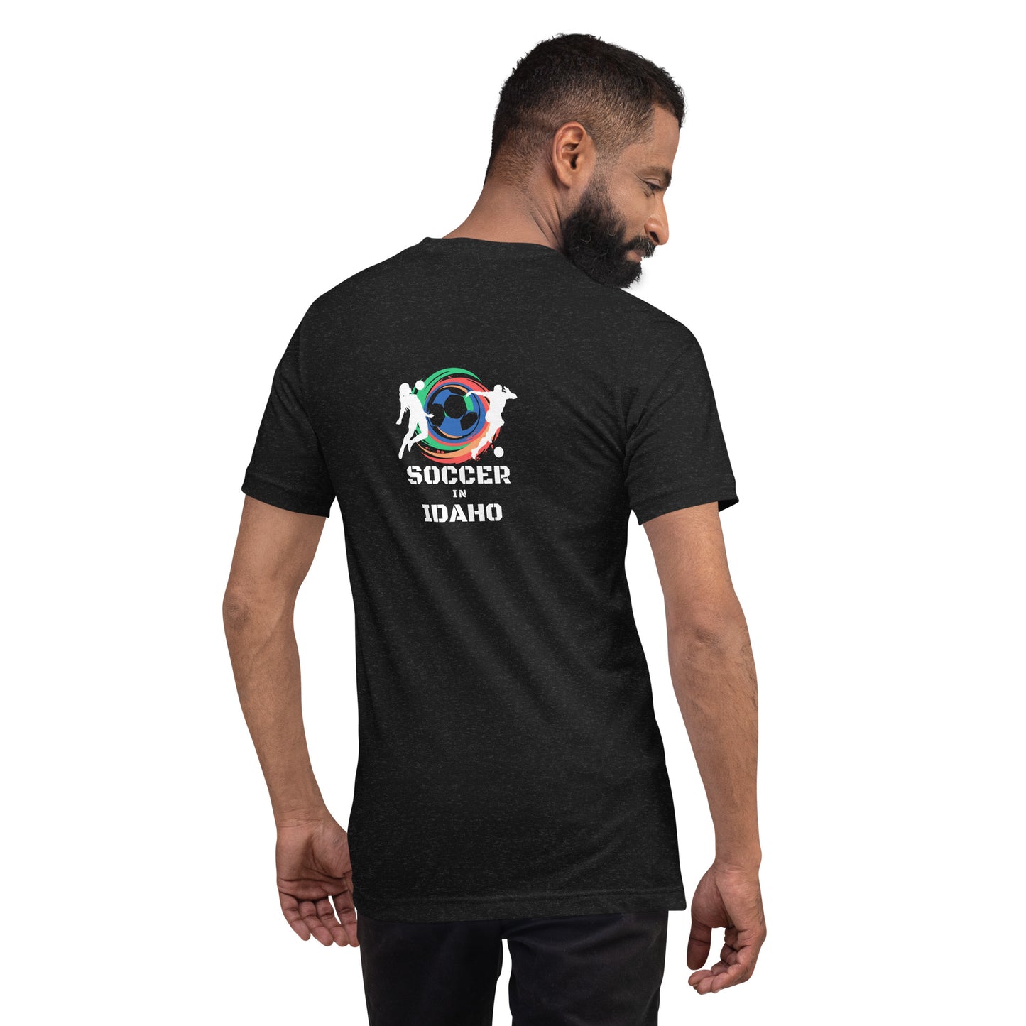 Soccer In Idaho Unisex t-shirt (Front & Back)