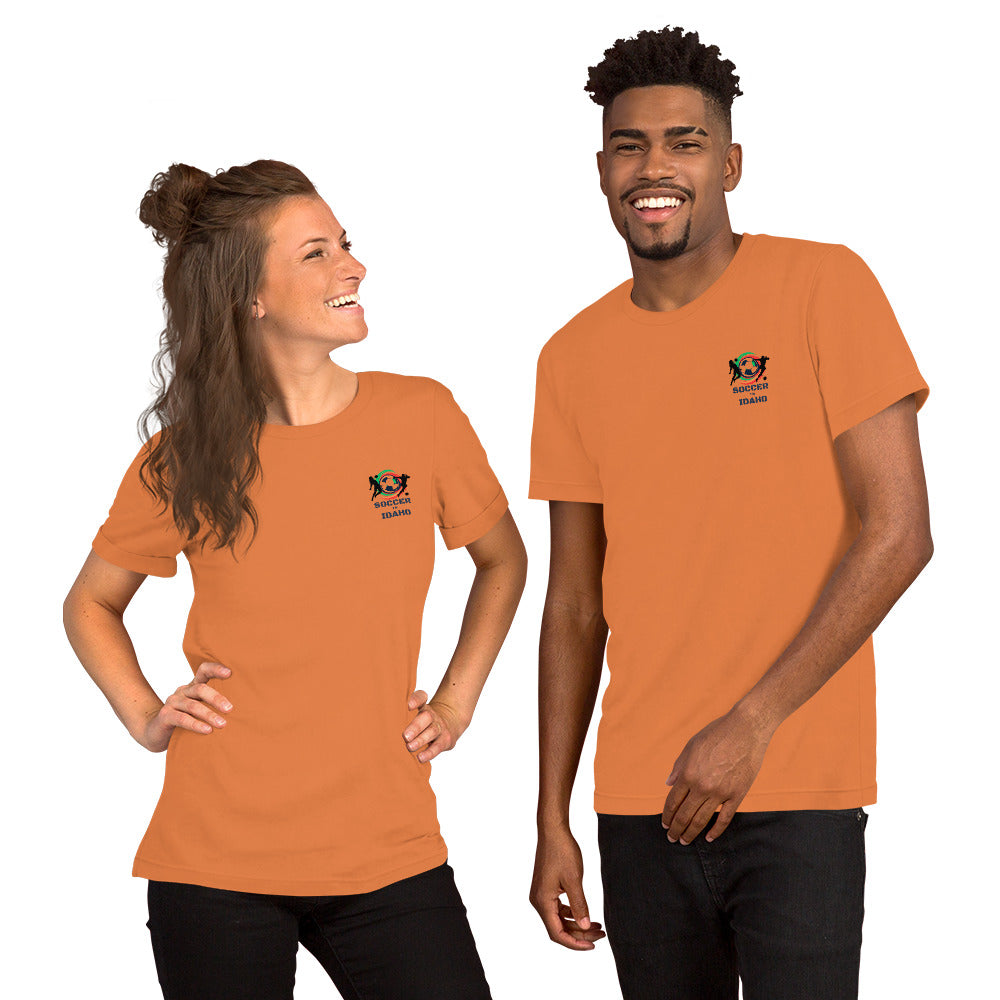 Soccer In Idaho Unisex t-shirt (Front)