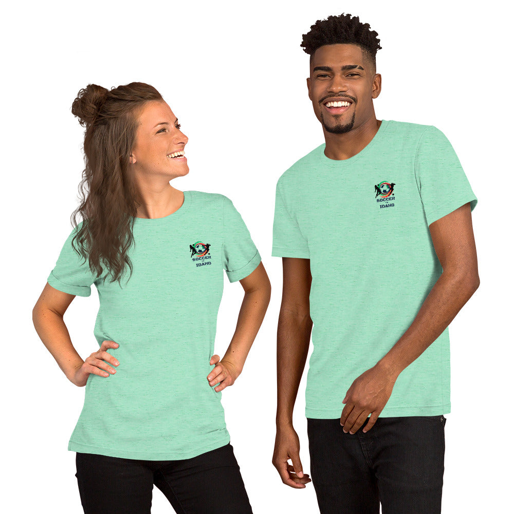 Soccer In Idaho Unisex t-shirt (Front)
