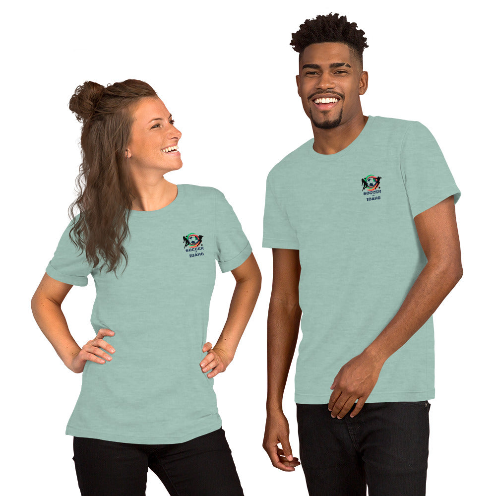 Soccer In Idaho Unisex t-shirt (Front)
