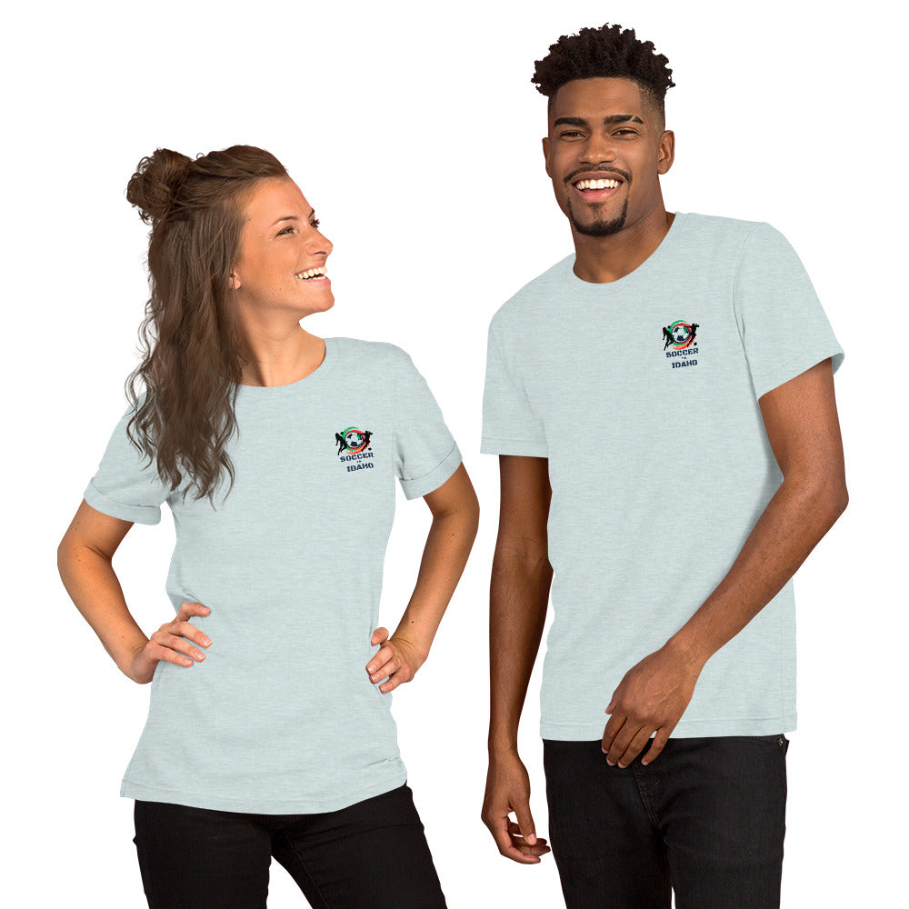 Soccer In Idaho Unisex t-shirt (Front)