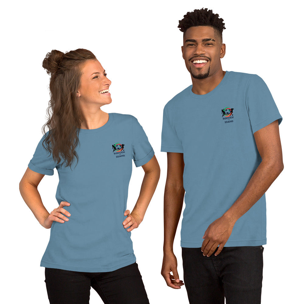 Soccer In Idaho Unisex t-shirt (Front)