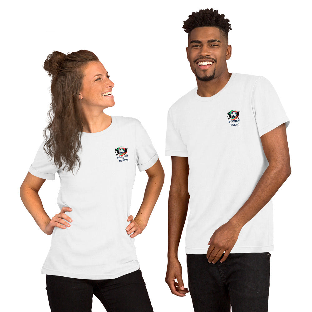 Soccer In Idaho Unisex t-shirt (Front)